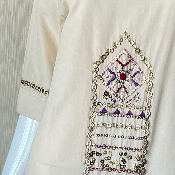 Megan Park - women’s boho mini dress (Size S) - Picture 4 of 5